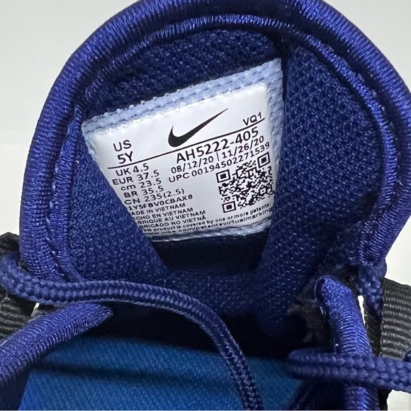 Boys Nike Air Max Blue and Black Size 5Y - Picture 7 of 16